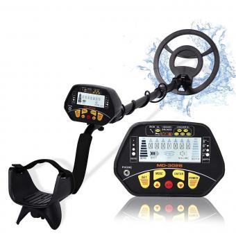 Adult metal detector, gold detector with 8.5 "waterproof detection disk, all metal mode, P/P and Disc mode