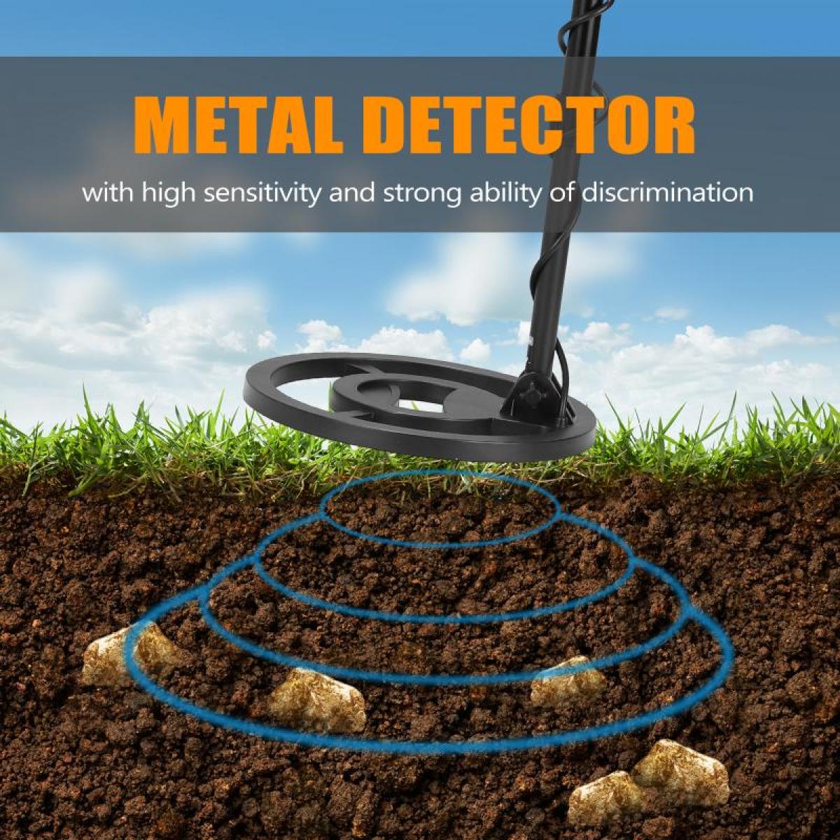 Detector de Metales buscador de Oro de Mano Profesional con Pantalla de  Pulgadas