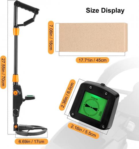 Détecteur de métaux Portable à affichage numérique LCD, Scanner