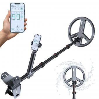 Unterwasser-Metalldetektor mit Telefonsteuerung 9,5" Spule 12" Tiefendetektion Advanced Ground Balance