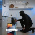 4G Mobil Sikkerhetskamera, 2K Dobbel Linse 6X Optisk Zoom, Magnetisk 360-Graders PIR Bevegelsesdeteksjon, 8m/26ft Infrarød Nattsyn, 90 Dagers Standby, 2-Vegs Lyd, 2 stk, Kentfaith