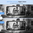 4G Mobil Sikkerhetskamera, 2K Dobbel Linse 6X Optisk Zoom, Magnetisk 360-Graders PIR Bevegelsesdeteksjon, 8m/26ft Infrarød Nattsyn, 90 Dagers Standby, 2-Vegs Lyd, 2 stk, Kentfaith