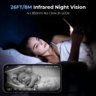 4G Cellular Security Camera, 2K Wireless and 360 Degrees Pan 45 Degrees Tilt App Remote Control, PIR Motion Detection, 8m/26ft Infrared Night Vision, 90 Days Standby, 2-Way Audio, Kentfaith