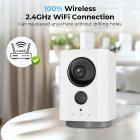 2K Wireless Security Camera Indoor Camera, Baby Monitor Pet Camera 360 Degrees Pan 45 Degrees Tilt & Wireless for Home Security with Wi-Fi, Motion Detection Alerts & 2-Way Talk, IR Night Vision, Kentfaith