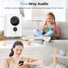 2K Wireless Security Camera Indoor Camera, Baby Monitor Pet Camera 360 Degrees Pan 45 Degrees Tilt & Wireless for Home Security with Wi-Fi, Motion Detection Alerts & 2-Way Talk, IR Night Vision, Kentfaith