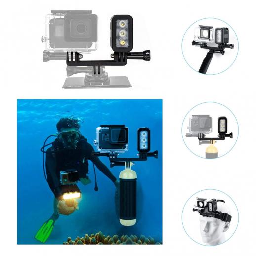 Unterwasser-Tauchlicht, leistungsstarkes, dimmbares, wasserdichtes LED-Video -Fülllicht, geeignet für Hero 8 7 6 5 5S 4 4S 3+/3/2  SJCAM/Xiaoyi-Action-Kameras usw. - KENTFAITH