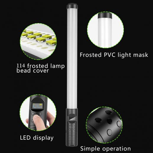 10 pouces 4 couleurs RVB Selfie Ring Light avec trépied, support de  téléphone pour tuyau, 360 ​​rotation cardan photographie en direct  streaming