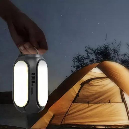 XZ-06 Udendørs campinglys, LED-belysning sammenfoldelig bærbart hængende bærbart teltlys,, 4 lystilstande campingbelysning omgivende lys, perfekt til orkannødsæt og rejser - Concept