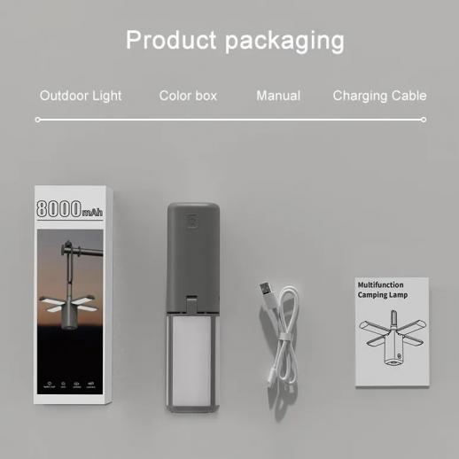 Lampara Linterna Portátil Solar Luz 4000LM USB Recargable Camping LED De  Acampar