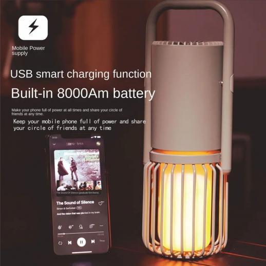 8000mAh Campingleuchte LED multifunktionale Bluetooth Campinglampe