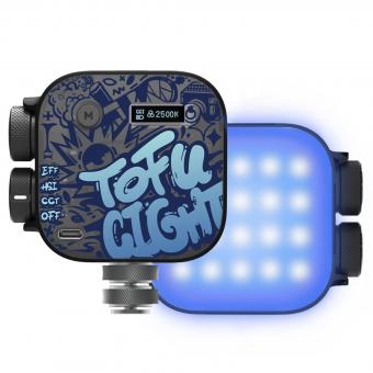 Portable Mini RGB Pocket Light, CRI95+, color temperature ranging from 2500K to 9900K, featuring 21 lighting effects. Rechargeable, magnetic, suitable for indoor camera shooting to enhance video and photo lighting.