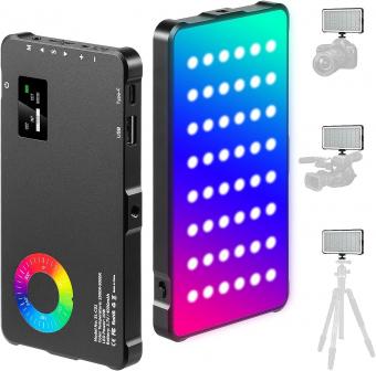  RGB Two-in-One Fill Light & Power Bank with 4000mAh Battery – Perfect for SLR Cameras, Mobile Photography, Vlogging, and Stunning Photo Sessions