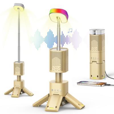 Outdoor Camp Illuminazione Telescopica e Pieghevole con Altoparlante Bluetooth 14000mAh Batteria KentFaith