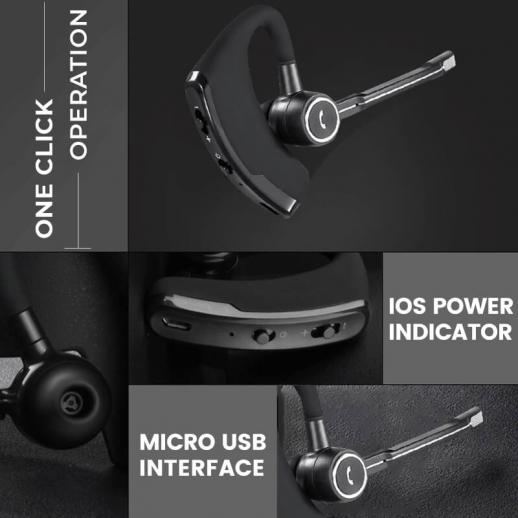 Auriculares Bluetooth estéreo inalámbricos con reducción de ruido de  inteligencia empresarial V8S para negocios / oficina / conducción - K&F  Concept