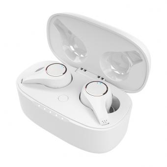 G08 ENC Drahtlose Bluetooth-Kopfhörer Wasserdichte Ohrhörer Intelligente Rauschunterdrückung, Schwarz, Weiß
