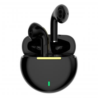 Pro8s Bluetooth Kopfhörer kabellos Kopfhörer mit Typ-C Ladehülle und Mikrofon schwarz