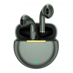 Fones de ouvido Pro8s Bluetooth Fone de ouvido esportivo sem fio Ture Fones de ouvido cíclico 24H com estojo de carregamento Tipo C e microfone, fone de ouvido estéreo intra-auricular Fone de ouvido verde