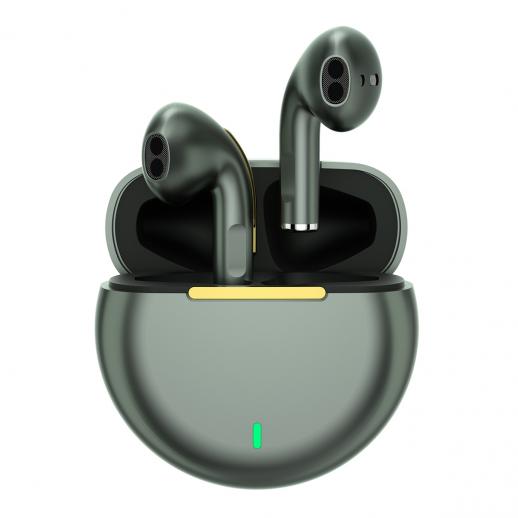 Наушники Bluetooth Pro8s Беспроводная спортивная гарнитура Ture Наушники с циклическим воспроизведением в течение 24 часов с зарядным футляром типа C и микрофоном, стереонаушники-вкладыши Гарнитура Зеленая