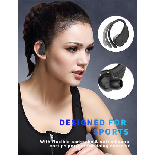Bluetooth Kopfhörer,Bluetooth 5.0 Kopfhörer In Ear Wireless Noise Cancelling Earbuds mit Smart LED Digitalanzeige 600mAh Ladekoffer für iOS Android 