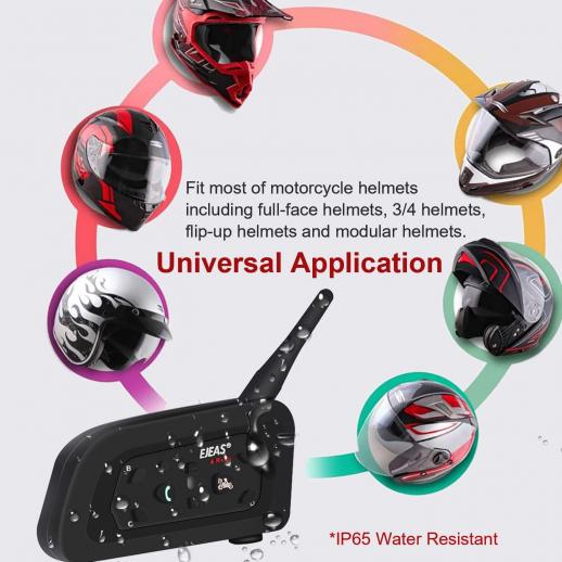 Casque moto casque sans fil Bluetooth V4.2 Ecouteur avec réduction