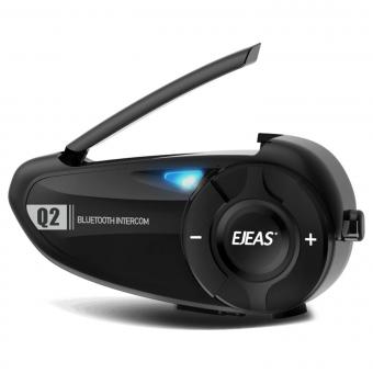 Walkie - talkie Bluetooth para casco de motocicleta, auriculares Bluetooth 5.1 para motocicleta, con efecto Estéreo y función de emparejamiento rápido, para que dos jinetes puedan hablar simultáneamente en el rango de 800m (1 instalación)