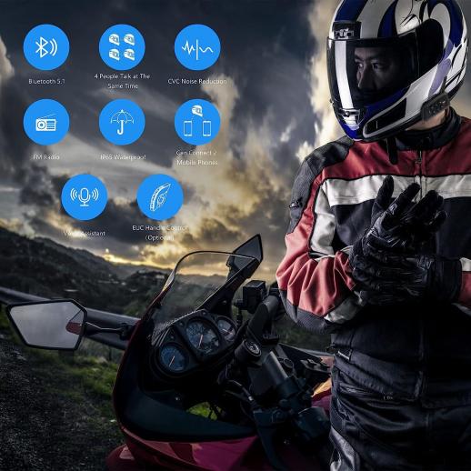 Interphone U-COM 3 - Motorcycle Bluetooth Intercoms –