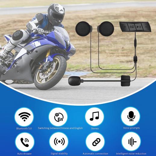 Generic Casque sans fil avec microphone stéréo compatible Bluetooth 5.0 à  prix pas cher