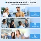 AI Translator Earphones Real Time 150 Languages & Accents Translation Headphones 4-in-1 Wireless Bluetooth Translator Earpieces 0.5S Speed 98% Accuracy Kentfaith