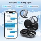AI Translator Earphones Real Time 150 Languages & Accents Translation Headphones 4-in-1 Wireless Bluetooth Translator Earpieces 0.5S Speed 98% Accuracy Kentfaith