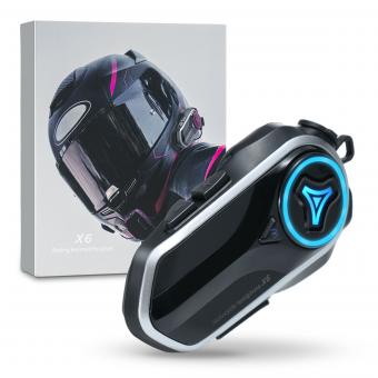 Casque Bluetooth pour Moto Intercom pour 2 Motards avec Multitâche Audio et Partage de Musique