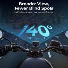 Motorsykkelhjelm headset & motorsykkel dash cam combo, 2 ryttere Bluetooth intercom, ubegrenset gruppe APP intercom, Bluetooth 5.4, motorsykkel dashcam med 2K oppløsning, 140° vidvinkel, WiFi-kontroll, USB-strøm, Kentfaith