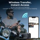 Motorsykkelhjelm headset & motorsykkel dash cam combo, 2 ryttere Bluetooth intercom, ubegrenset gruppe APP intercom, Bluetooth 5.4, motorsykkel dashcam med 2K oppløsning, 140° vidvinkel, WiFi-kontroll, USB-strøm, Kentfaith