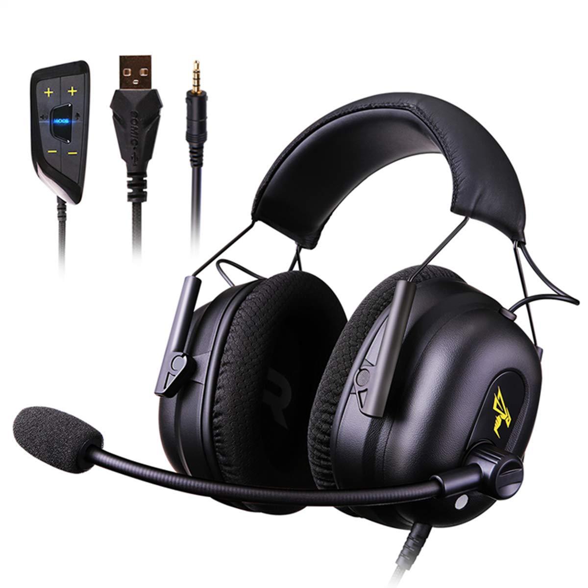 Over Ear Headphones 7.1 Surround Sound Gaming Headset Works - K&F Concept