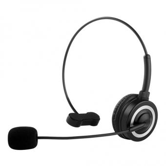 Business Bluetooth Headset mit Mic, V5.0 Wireless Bluetooth Headset, Bluetooth Headset mit Mic, Telefon Headset, Headset für VOIP, Skype, Call Center, Büro, LKW Fahrer Schwarz