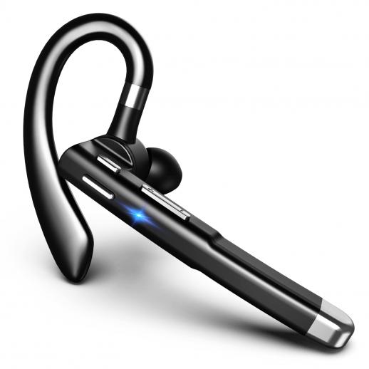 Handy Bluetooth-Kopfhörer Bluetooth V5.1 Kopfhörer Freisprech-Einzelohr-Kopfhörer mit CVC8.0 Noise-Cancelling-Mikrofon für Büro/Fahren Kompatibel mit Android/iPhone/Laptop