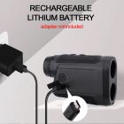 KM-J800H Golf-Entfernungsmesser mit Farb-Touch-LCD-HD-Farbbildschirm, hochpräziser 800 m wiederaufladbarer Laser-Jagd-Entfernungsmesser, 6,5-fache Vergrößerung, schnelle Messung, rotierender Fokus, Nadelsuchmessung, Sprachansage, IP54-Stufe wasserdicht un