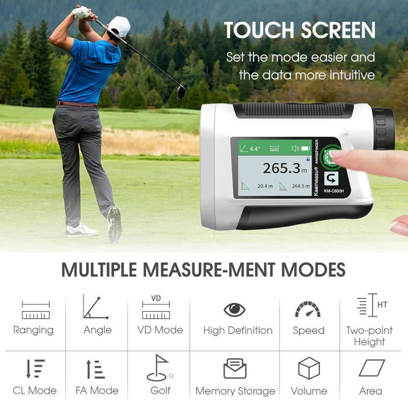Using a rangefinder to determine distances on the golf course