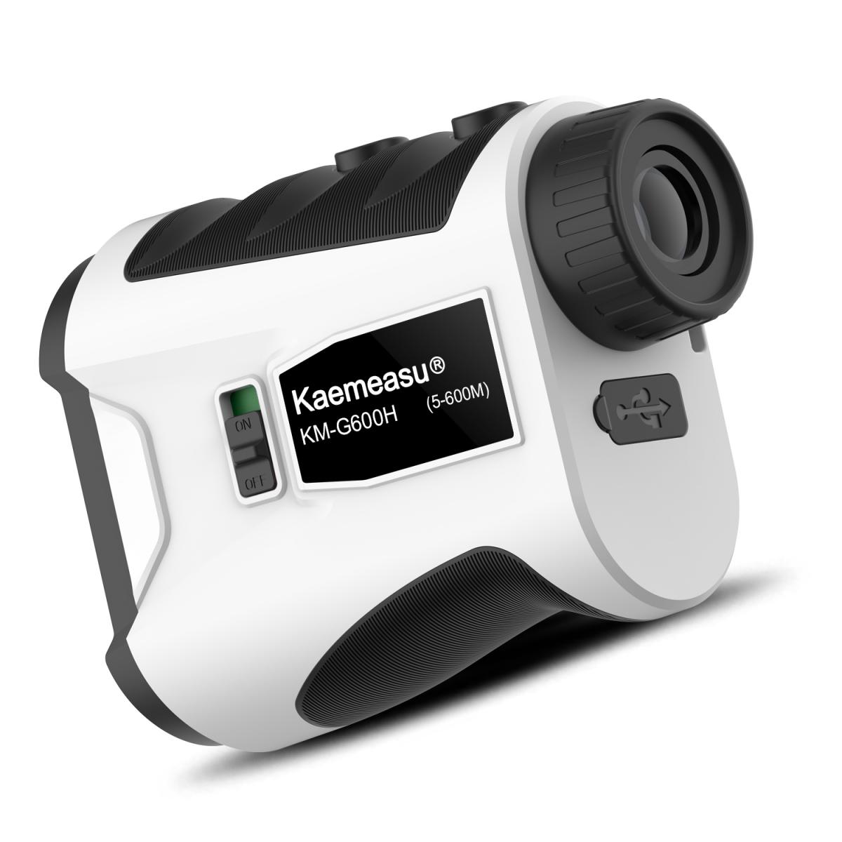 KM-G600H Laser Avstandsmåler for Golf og Jakt Avstandsmåler Avstandsmåling med høypresisjon flaggstanglås vibrasjonsfunksjon Skråningsmodus kontinuerlig skanning 600 meter