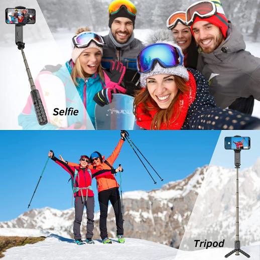 Q18 et micro IOS-Perche à Selfie stabilisateur de cardan pour iPhone  Android, trépied de caméra d'action pour - Cdiscount Appareil Photo