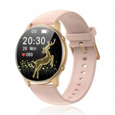 LW36 Smartwatch, Gehäuse aus Aluminiumlegierung, dynamischer Herzfrequenz-Multi-Sport-Modus 3ATM wasserdichte Smartwatch, 15 Tage Standby, pink