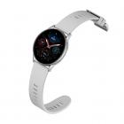 KW16 1.32-inch smartwatch met rond scherm ondersteunt hartslagmeting, stappenteller, bloeddruk, bloedzuurstof, IP68 waterdicht, grijs