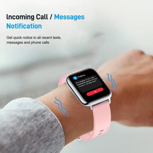 Reloj Inteligente Mujer - 1,83 Smartwatch Mujer con Llamada  Bluetooth,Reloj Deportivo Impermeable IP68,Notificacion Whatsapp,Asistente