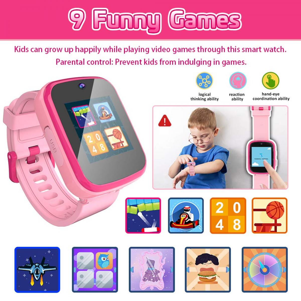 Y90 Smart Watch für Kinder, Spielzeug, 38 Jahre, Mädchen, Kleinkind