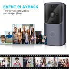 M10S mini WiFi Smart Video Doorbell Camera,720P HD Wireless Remote Home Security Doorbell black
