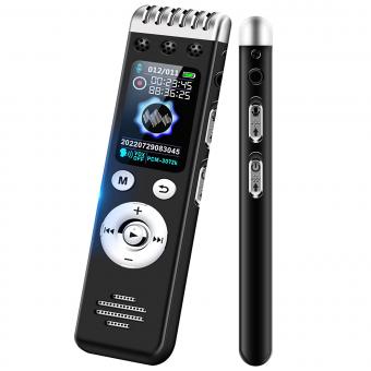 32GB Multi-functional Recorder,Active Noise Reduction Voice Recorder,Mp3 Playback,Video Playback,Suitable for Lectures,Meetings,Interviews,Classes