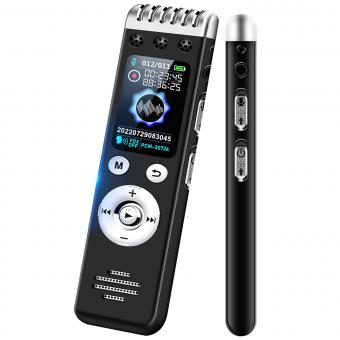 64GB Multi-functional Recorder,Active Noise Reduction Voice Recorder,Mp3 Playback,Video Playback,Suitable for Lectures,Meetings,Interviews,Classes