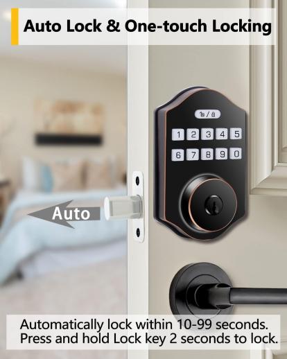 Cerradura de puerta con código de teclado digital para el hogar