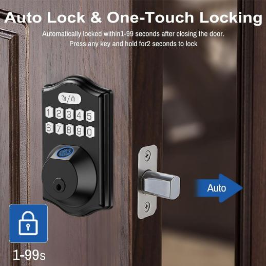 Cerradura inteligente sin llave, cerradura digital sin llave, código de  entrada de seguridad electrónico + tarjeta + llave adecuada para oficinas  en