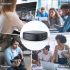 4G Telecamera di Sicurezza Cellulare & Kit Magnetico Mini Registratore Vocale, Telecamera Dual Lens 6X Zoom Ottico 2K con Rilevamento di Movimento PIR 360°, Registratore Vocale Attivato da Voce 800H con Cancellazione del Rumore 64G, Kentfaith