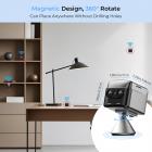 4G Telecamera di Sicurezza Cellulare & Kit Magnetico Mini Registratore Vocale, Telecamera Dual Lens 2K con Zoom Ottico 6X e Rilevamento di Movimento PIR 360°, Registratore Vocale Attivato da Voce 128G 1600H con Cancellazione del Rumore, Kentfaith